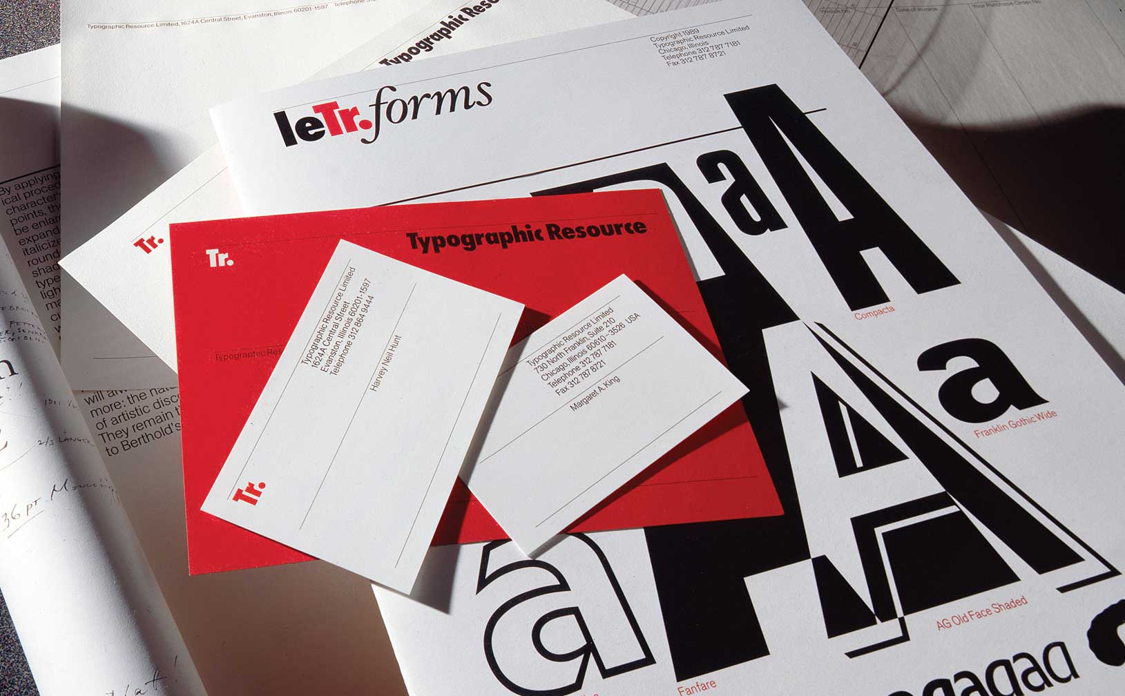 typographic-resource-limited_stationery.jpg Art Direction by: Bart Crosby, Crosby Associates